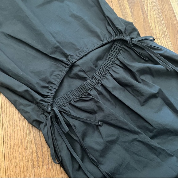 GAP Black Shirt Utility Dress Cut Out Back  Size XS - Picture 7 of 8